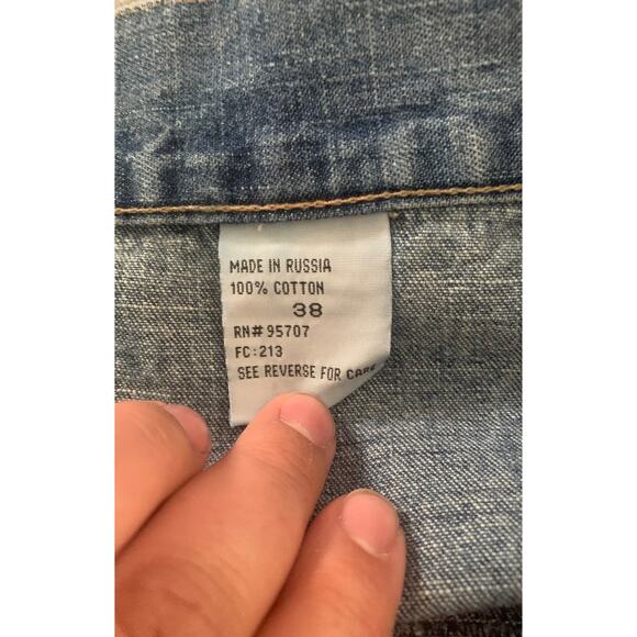 Vintage Snoop Dogg jeans mens size 38 y2k two tone rap straight leg grunge bagg - Picture 4 of 10